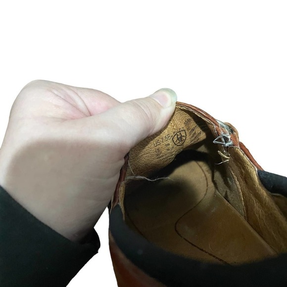 ARIAT 100% Leather Del Mar Slip On Clogs w/Horse Bit Detail - Picture 7 of 9